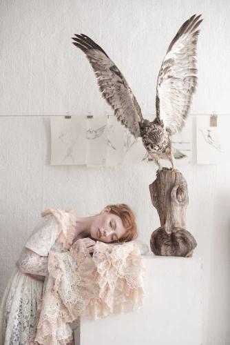 Woman-with-a-bird-